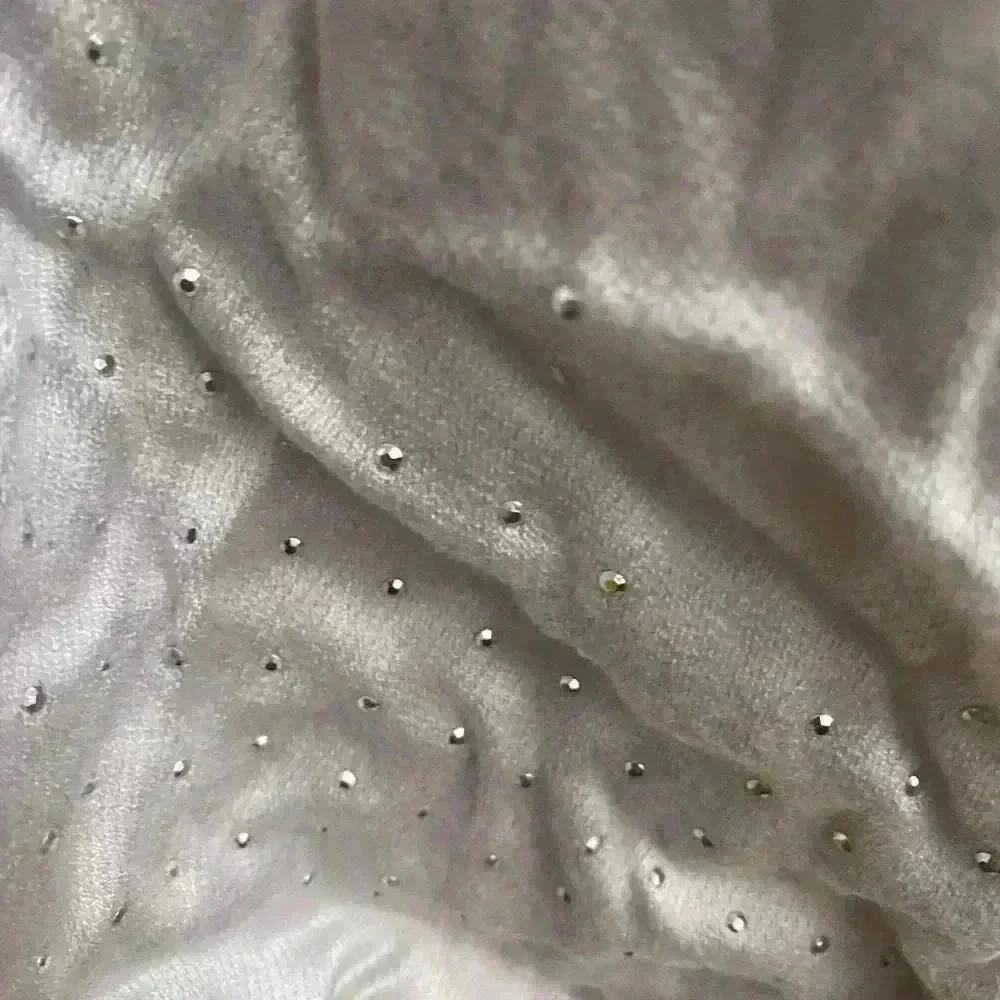 INC Silver with Rhinestone Accents 100% Rayon Scarf NWT